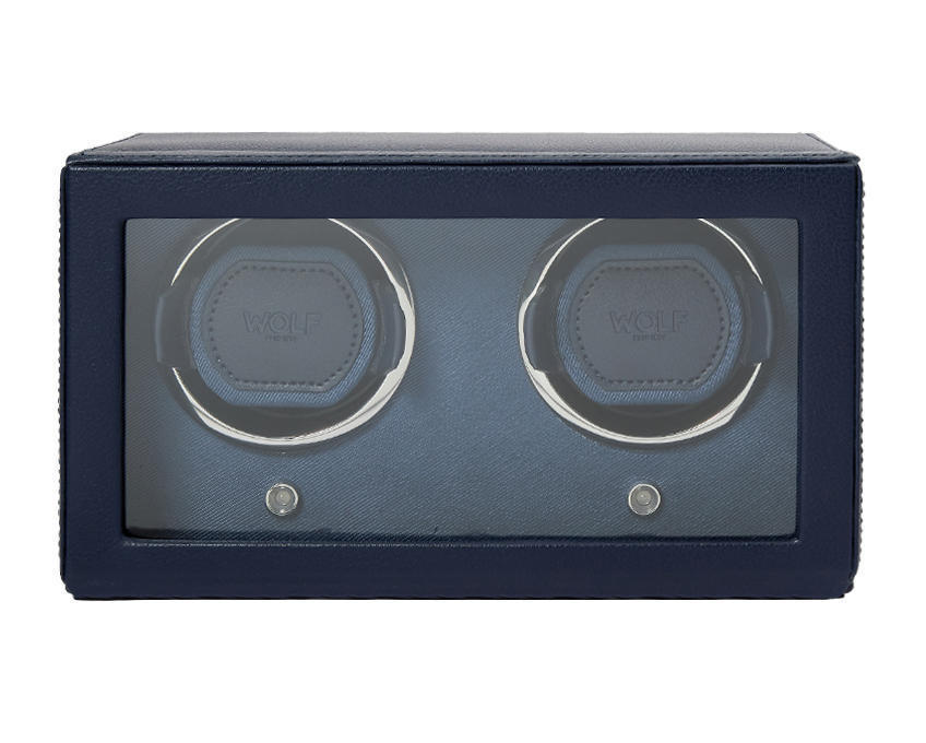 WOLF1834 CUB DOPPEL UHRENBEWEGER BLAU