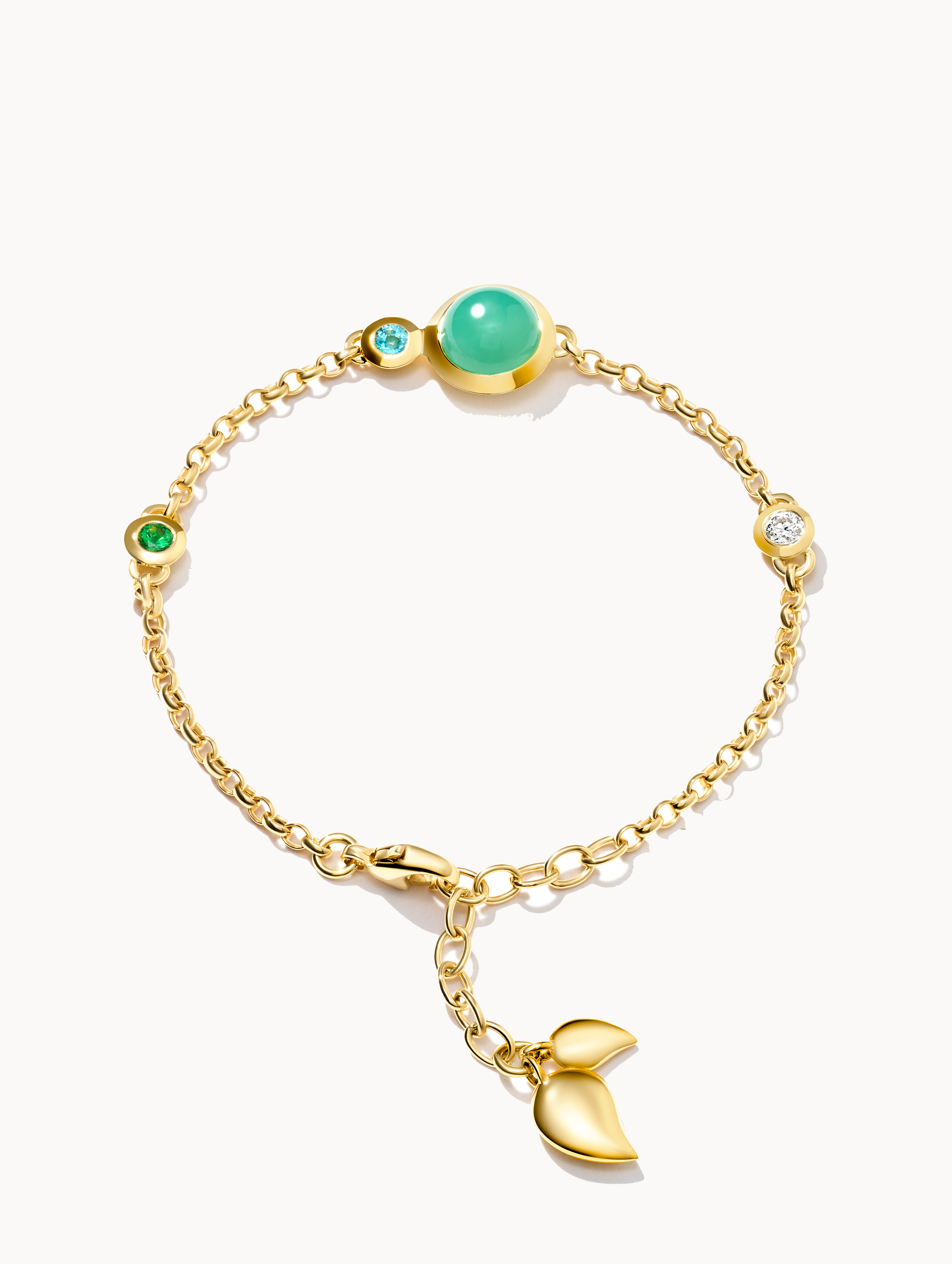 TAMARA COMOLLI  BOUTON ARMBAND MINI CHAIN LAGOON  