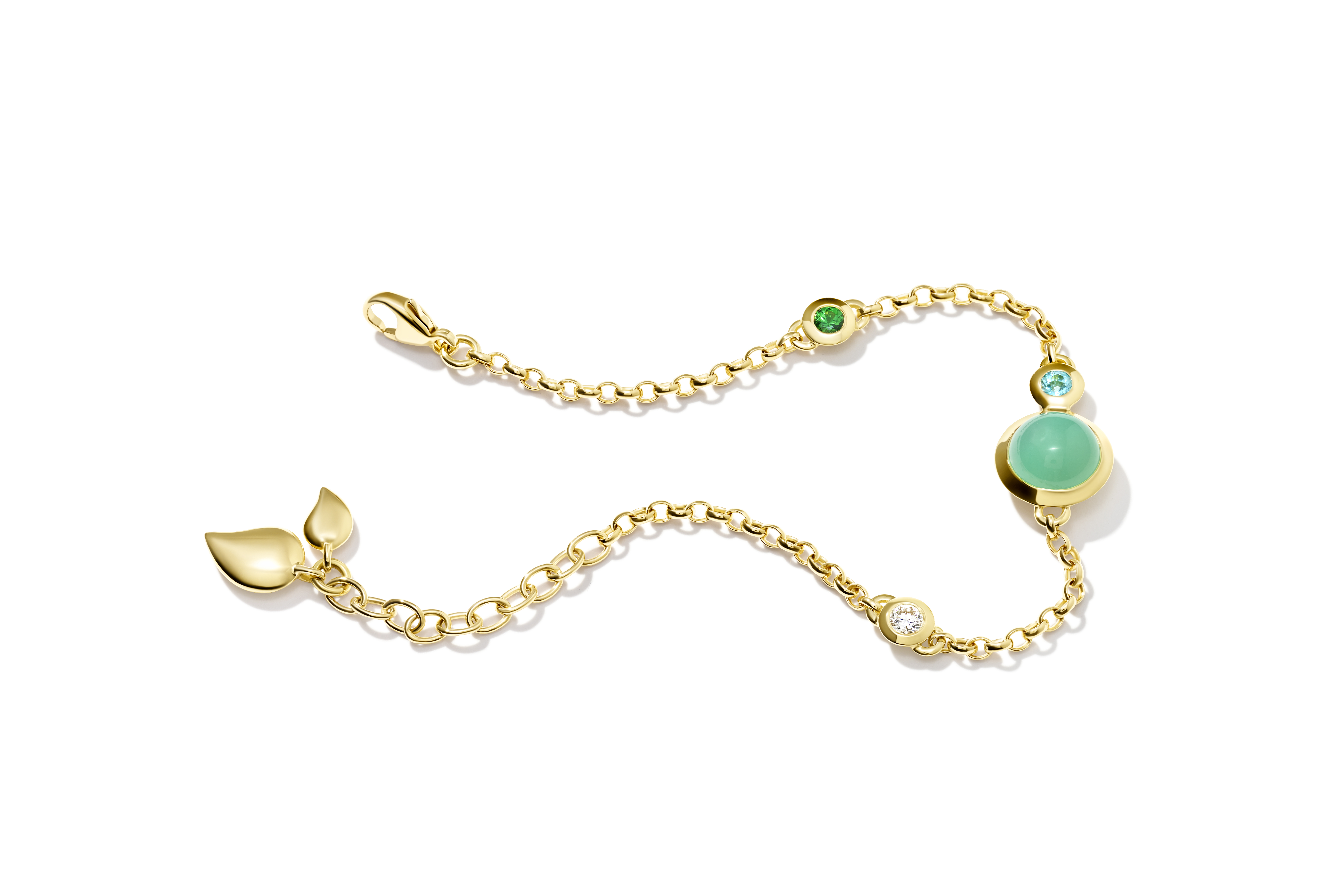 TAMARA COMOLLI  BOUTON ARMBAND MINI CHAIN LAGOON  