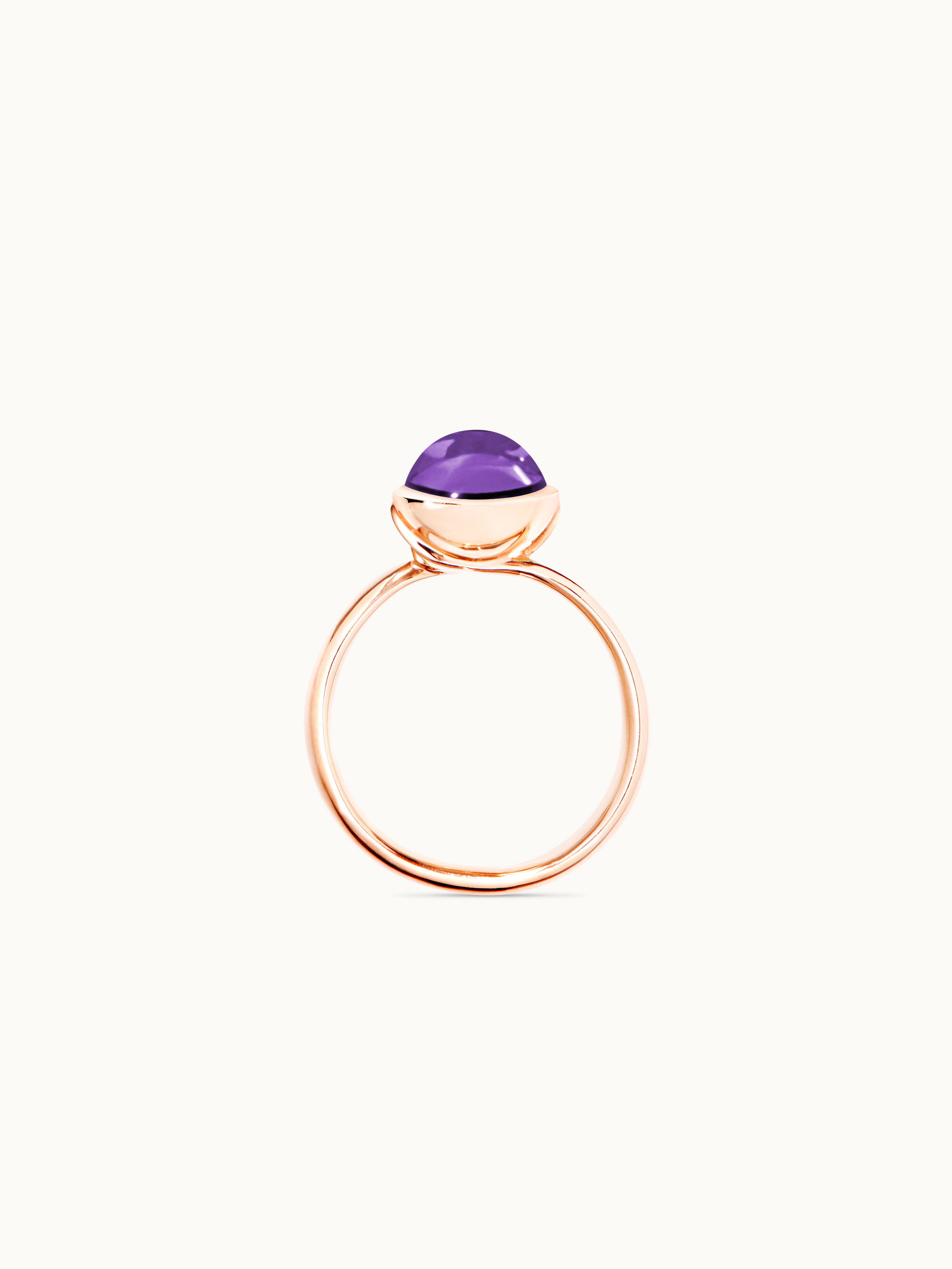 TAMARA COMOLLI  BOUTON RING SMALL AMETHYST