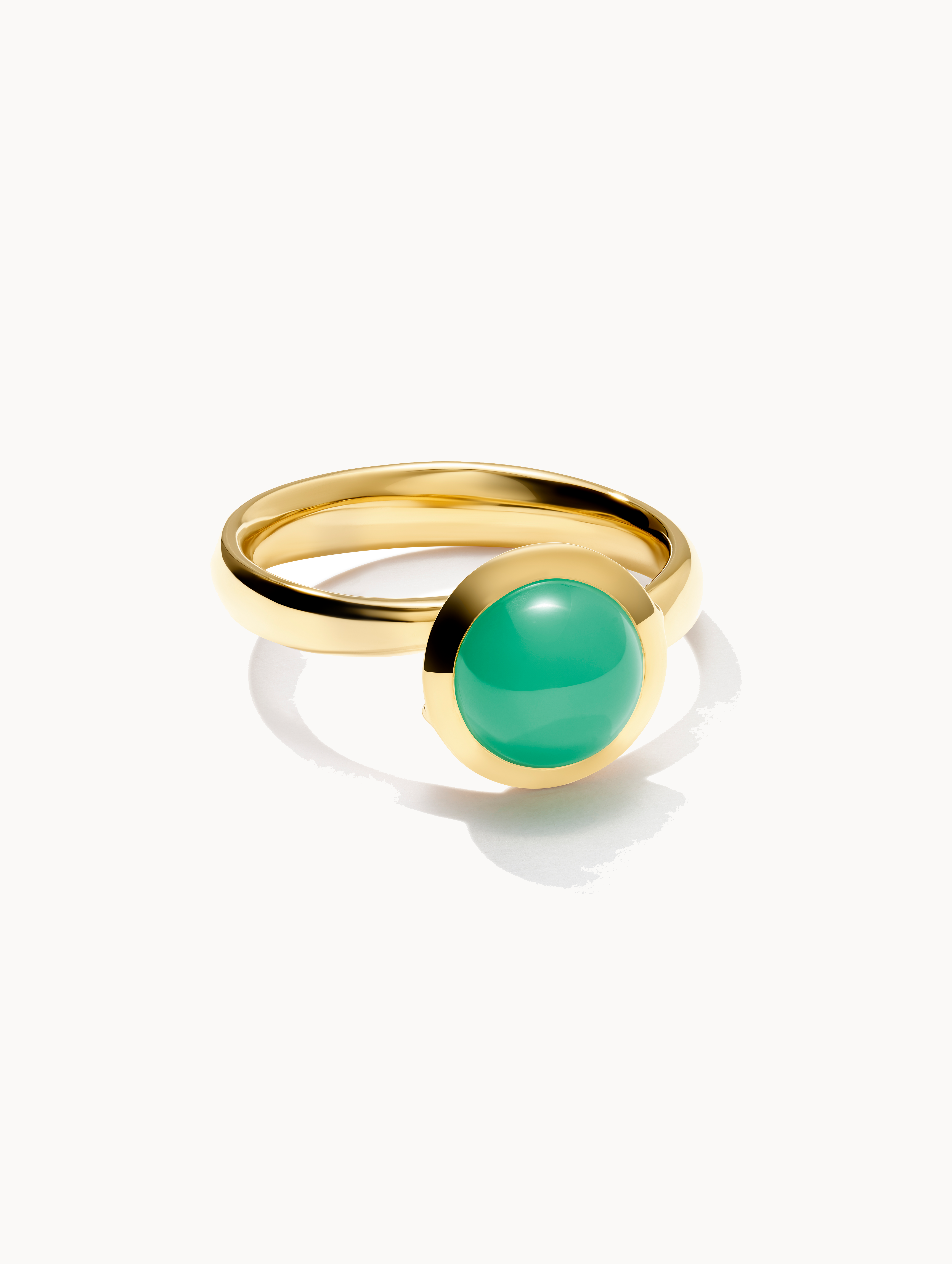 TAMARA COMOLLI  BOUTON RING SMALL CHRYSOPRASE 