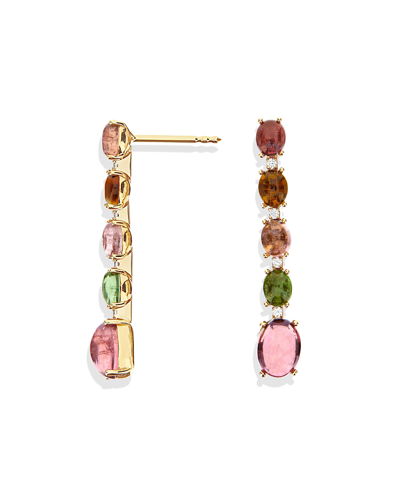 NANIS OHRRINGE  "DANCING TOURMALINES"