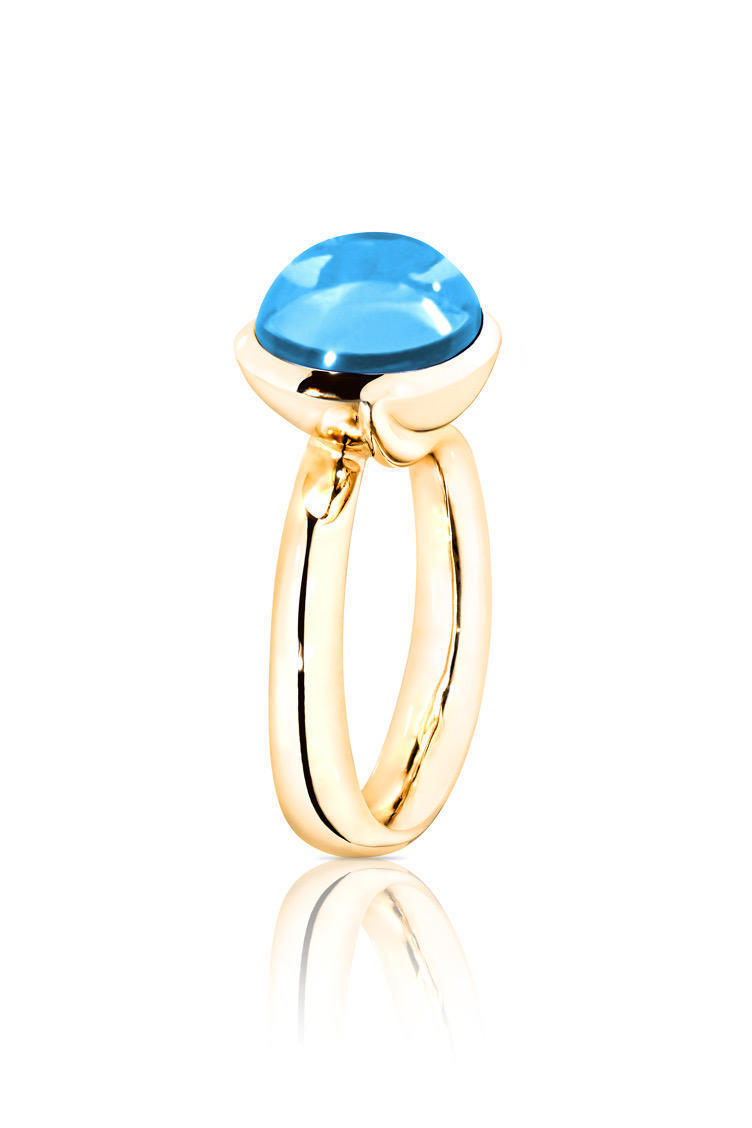 TAMARA COMOLLI BOUTON RING LARGE SWISS TOPAS 