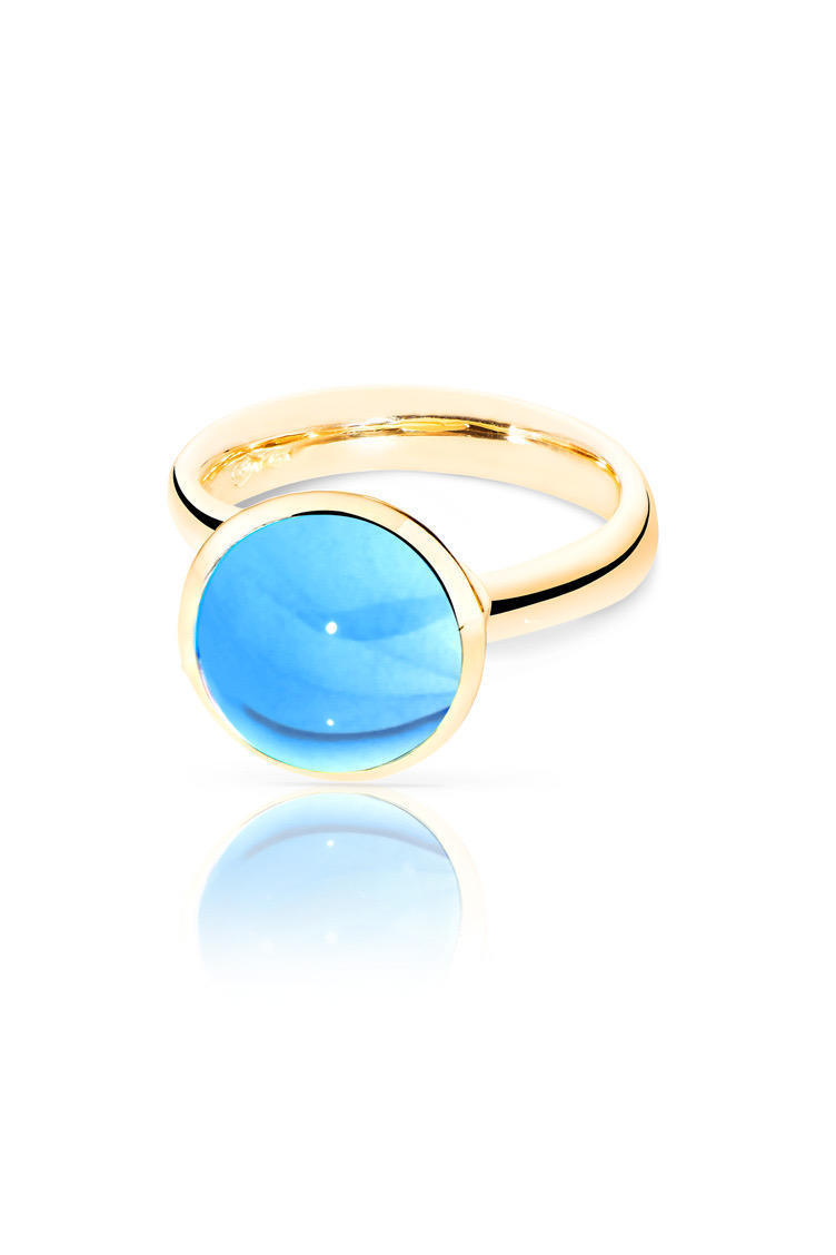 TAMARA COMOLLI BOUTON RING LARGE SWISS TOPAS 