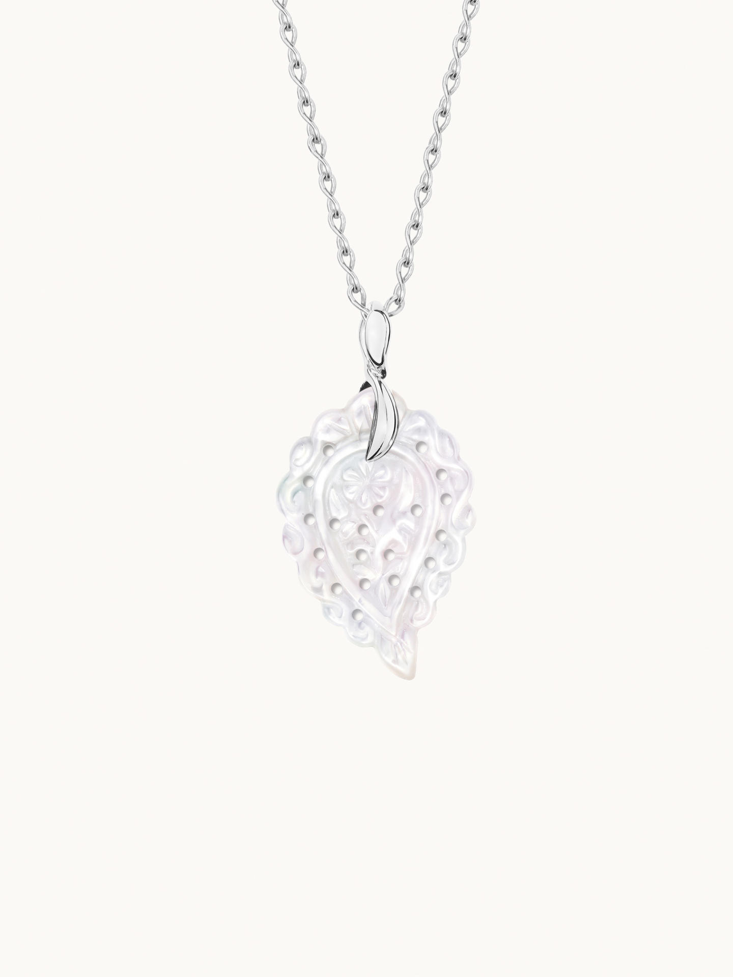 TAMARA COMOLLI INDIA LEAF ANHÄNGER SMALL PERLMUTT