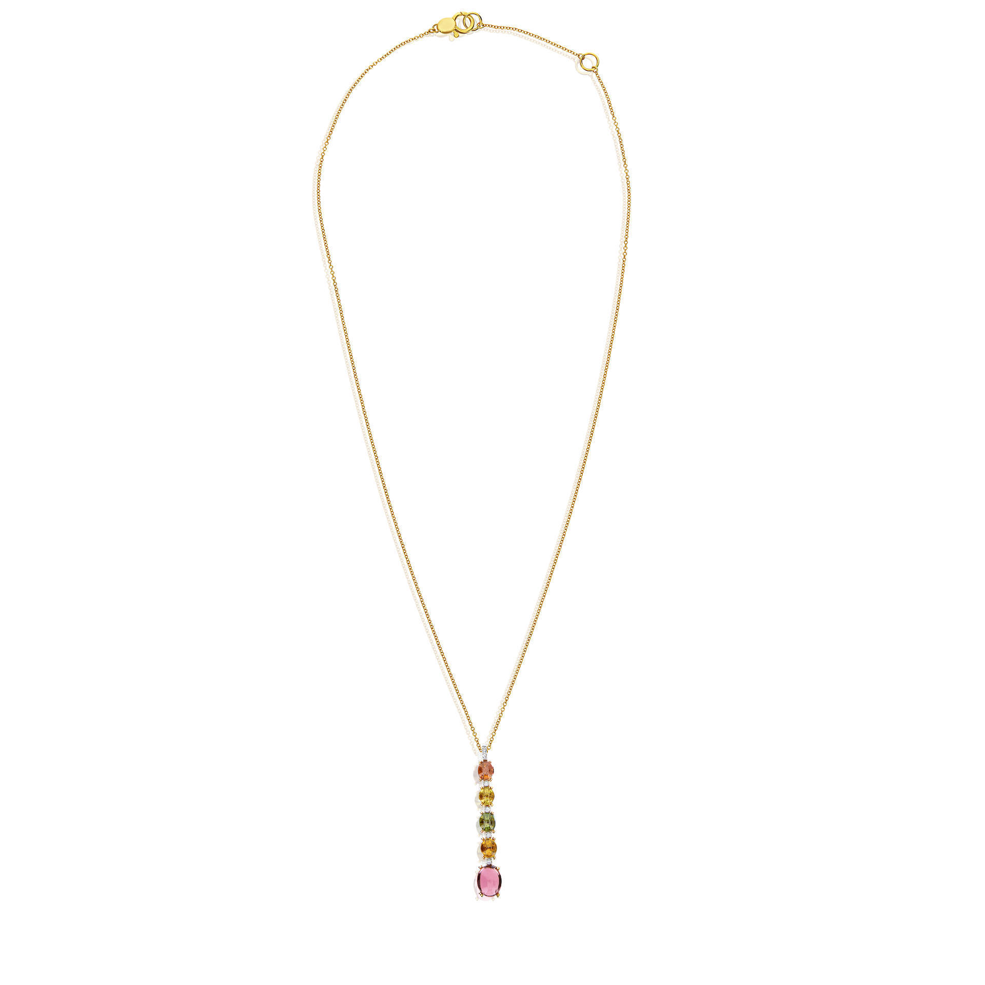 NANIS COLLIER " DANCING TOURMALINES"