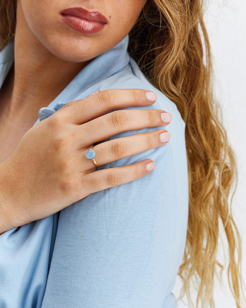 NANIS RING "DANCING AZURE "   
