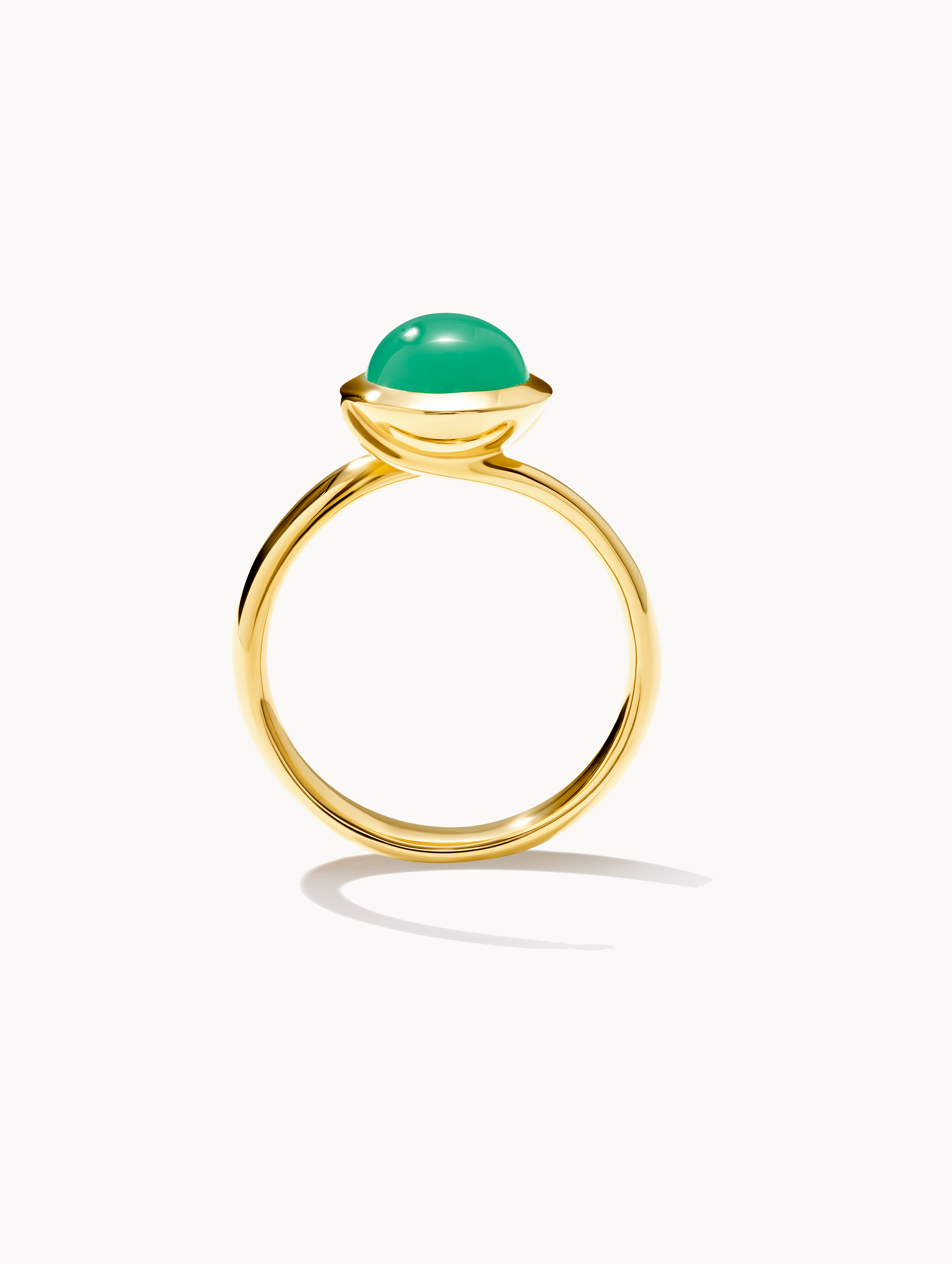 TAMARA COMOLLI  BOUTON RING SMALL CHRYSOPRASE 