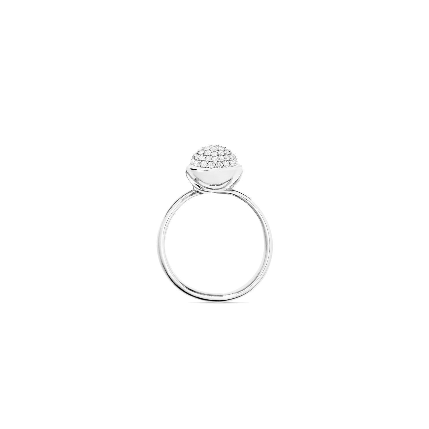 TAMARA COMOLLI  BOUTON RING SMALL MIT DIAMANTEN PAVE 